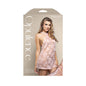 Fantasy Lingerie Opulence Pearl Draped Open-Back Halter Chemise & Crotchless Pearl G-String Light Pink M/L by Fantasy Lingerie