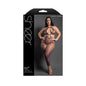 Fantasy Lingerie Sheer Set Me Free Footless Open-Crotch Halter Bodystocking Dark Purple Queen Size by Fantasy Lingerie