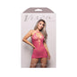 Fantasy Lingerie Vixen Call Me Baby Criss-Cross Halter Tie Dress with Pearl Details Hot Pink O/S by Fantasy Lingerie