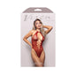 Fantasy Lingerie Vixen Just Kissed Halter Tie Plunge Teddy Red O/S by Fantasy Lingerie