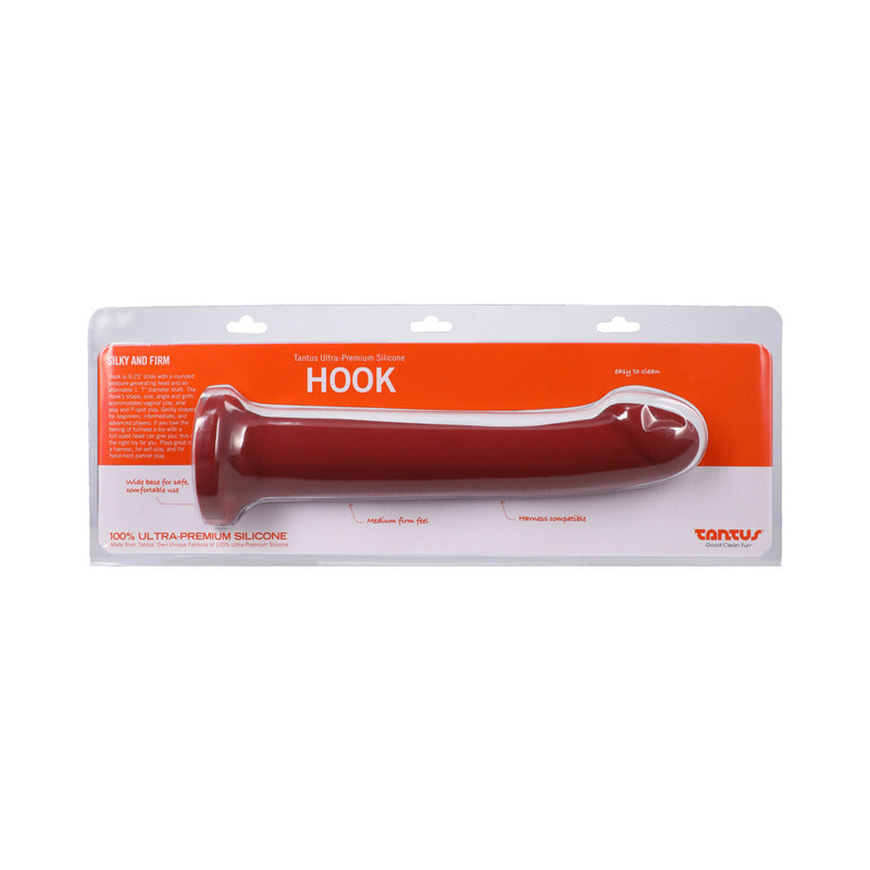 Tantus Hook 9.25 in. Dildo Ruby by Tantus