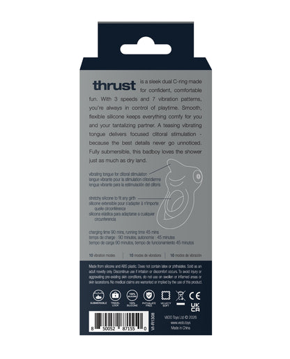 VeDO Thrust Rechargeable Dual C-Ring - Black by VeDO