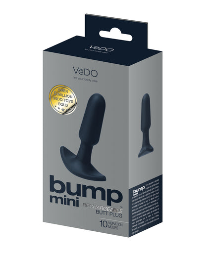 VeDO Bump Mini Rechargeable Anal Plug - Black by VeDO