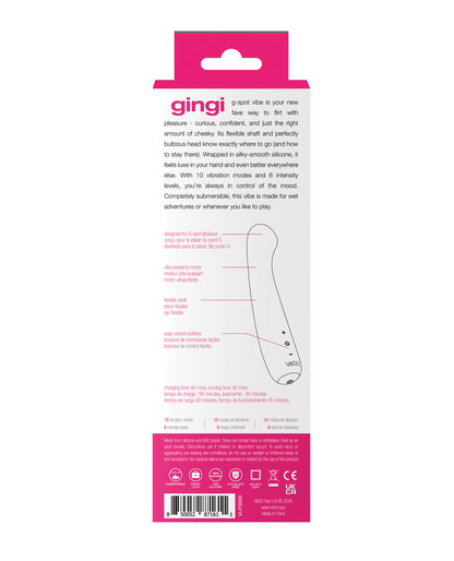 VeDO Gingi Rechargeable G-Spot - Pink by VeDO