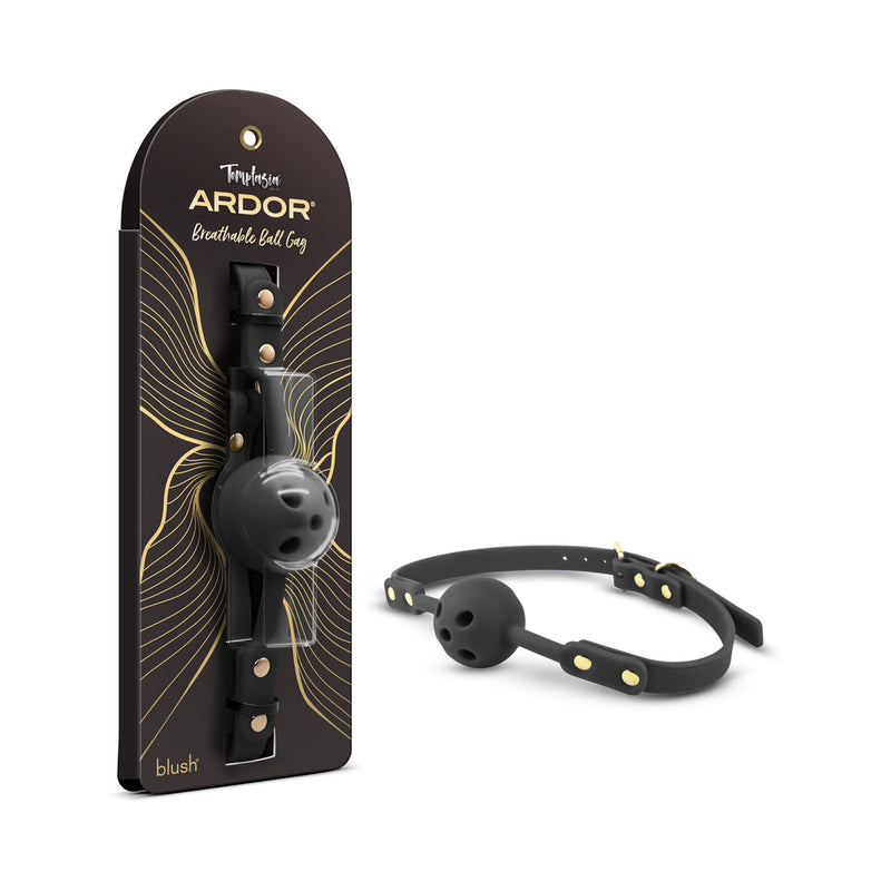 Temptasia Ardor Ball Gag Black by Blush