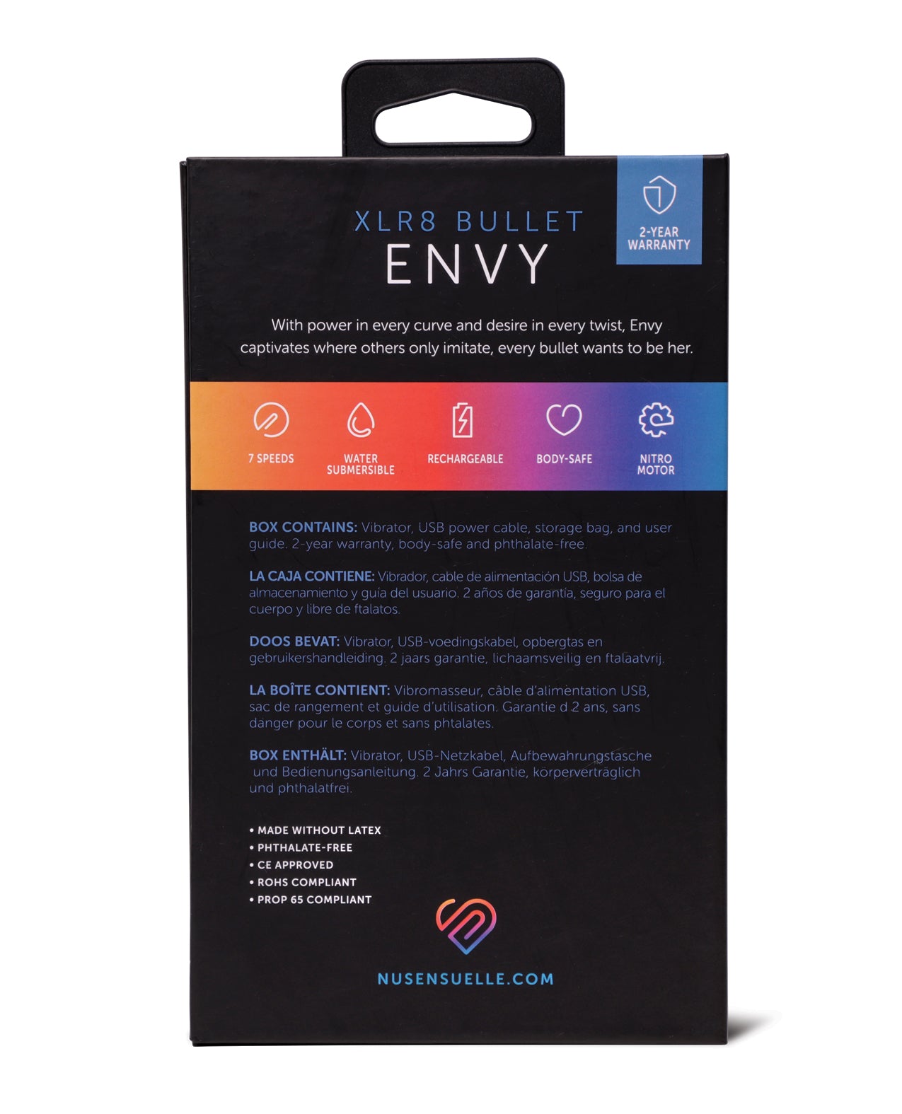 Nu Sensuelle Envy XLR8 Bullet w/Nitro Motor - Deep Turquoise by Nu Sensuelle