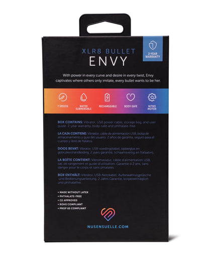 Nu Sensuelle Envy XLR8 Bullet w/Nitro Motor - Deep Turquoise by Nu Sensuelle