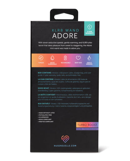 Nu Sensuelle Adore XRL8 Wand w/Heat - Black by Nu Sensuelle
