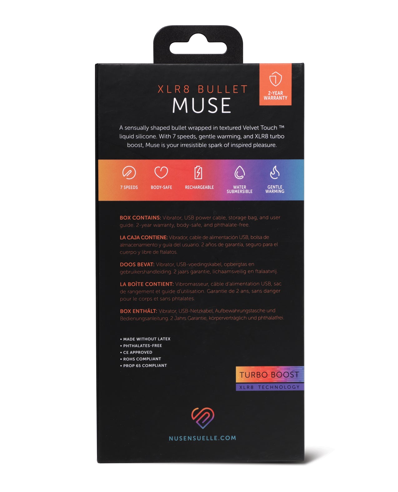 Nu Sensuelle Muse XLR8 Bullet w/Heat - Blue by Nu Sensuelle