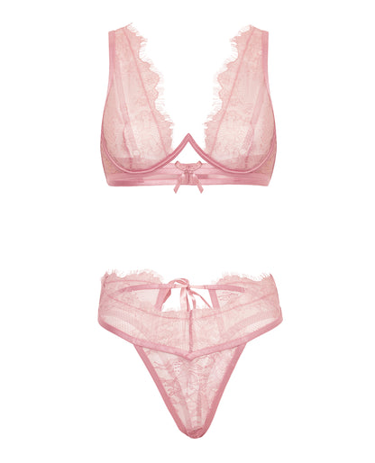 Beatriz Lace 2 pc Set w/Open Back by Oh La La Cheri