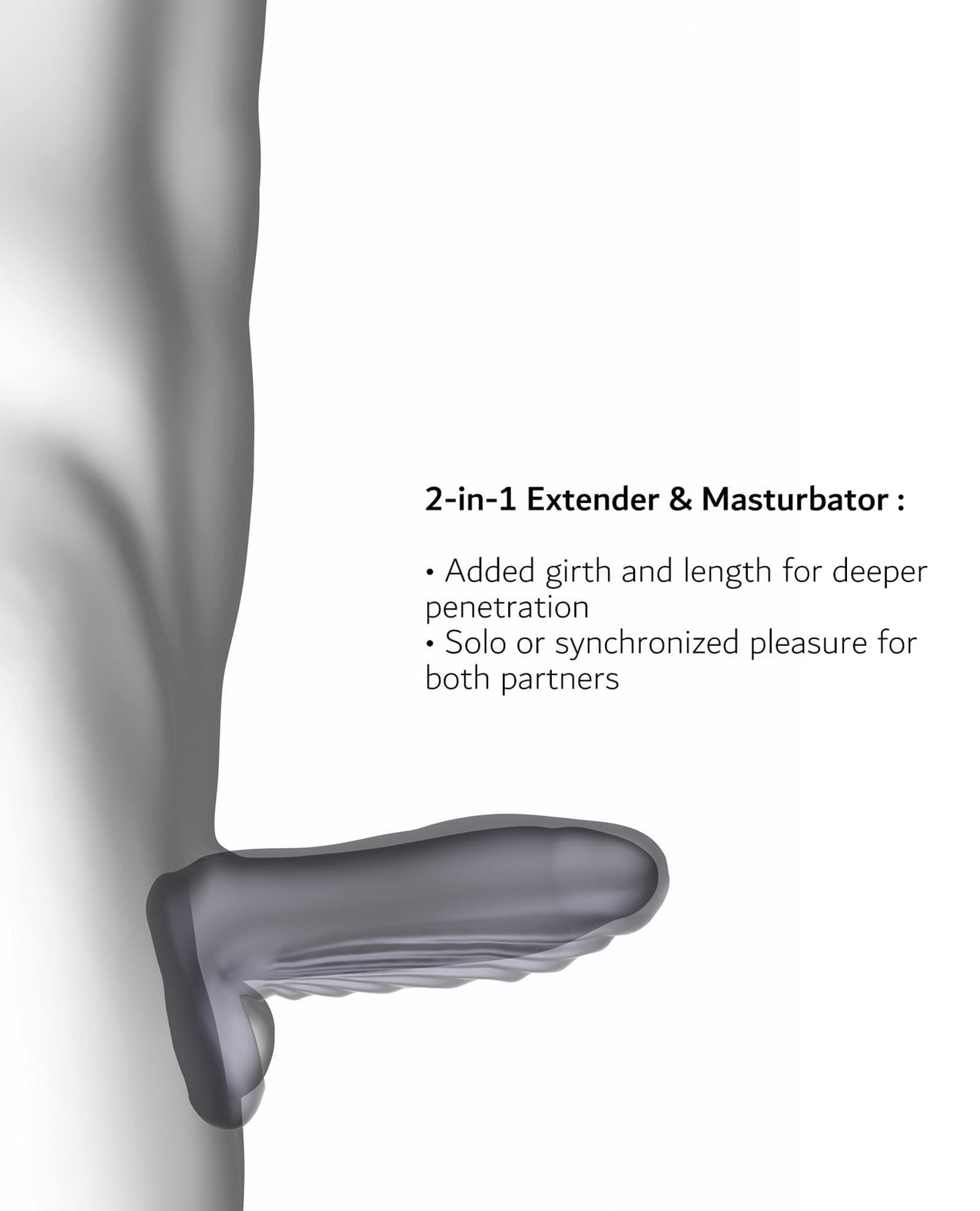 Man Wand RYZER Max Penis Sleeve - Black Plum by Man Wand