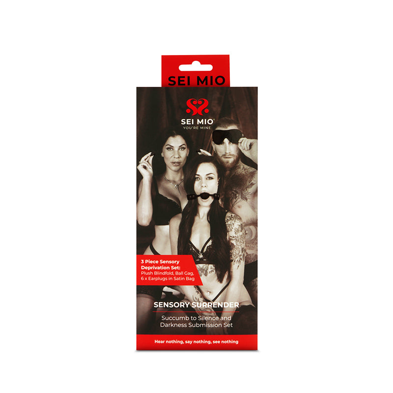 SEI MIO Sensory Surrender Blindfold, Gag and Earplug Kit by Creative Conceptions LLC