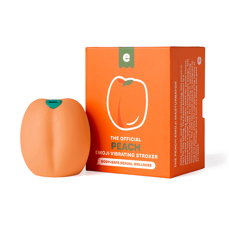 Emojibator Peach Vibrating Stroker by Dame Products