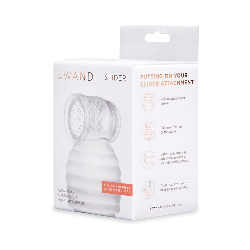 Le Wand Slider Clear Male Masturbator Wand Attachment by COTR Inc.