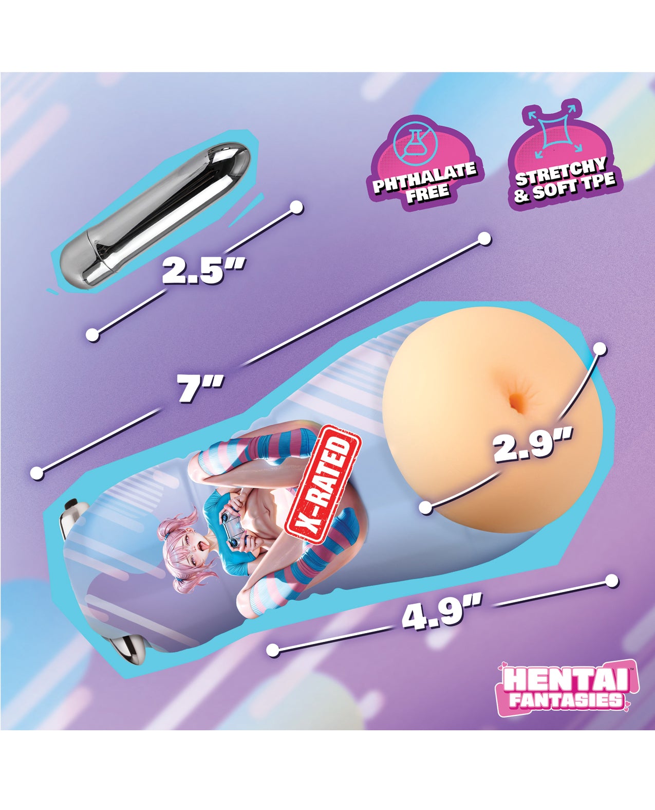 Hentai Fantasies Haruka the Gamer Girl Vibrating Ass Stroker by Hentai Fantasies