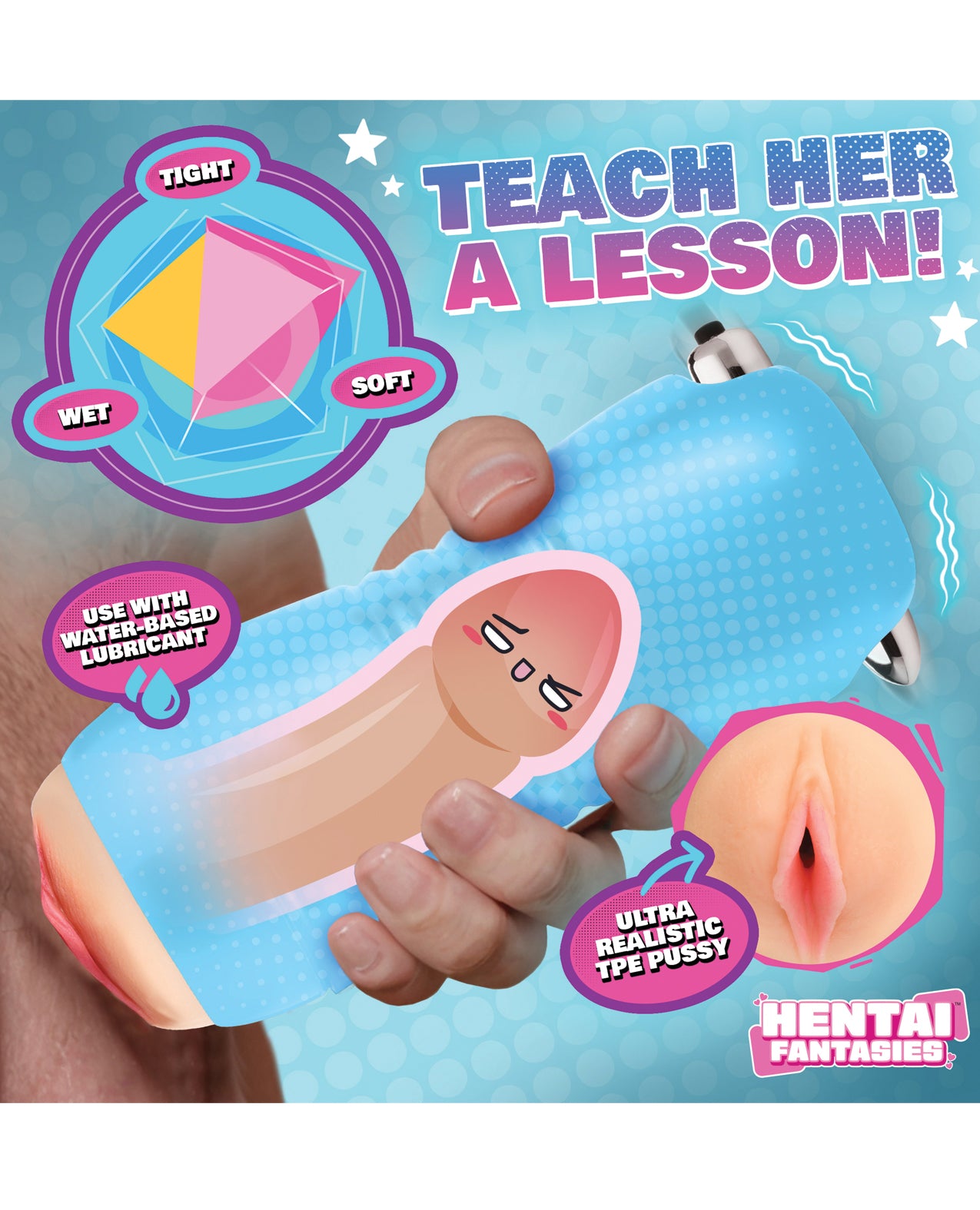 Hentai Fantasies Asuna the School Girl Vibrating Pussy Stroker by Hentai Fantasies