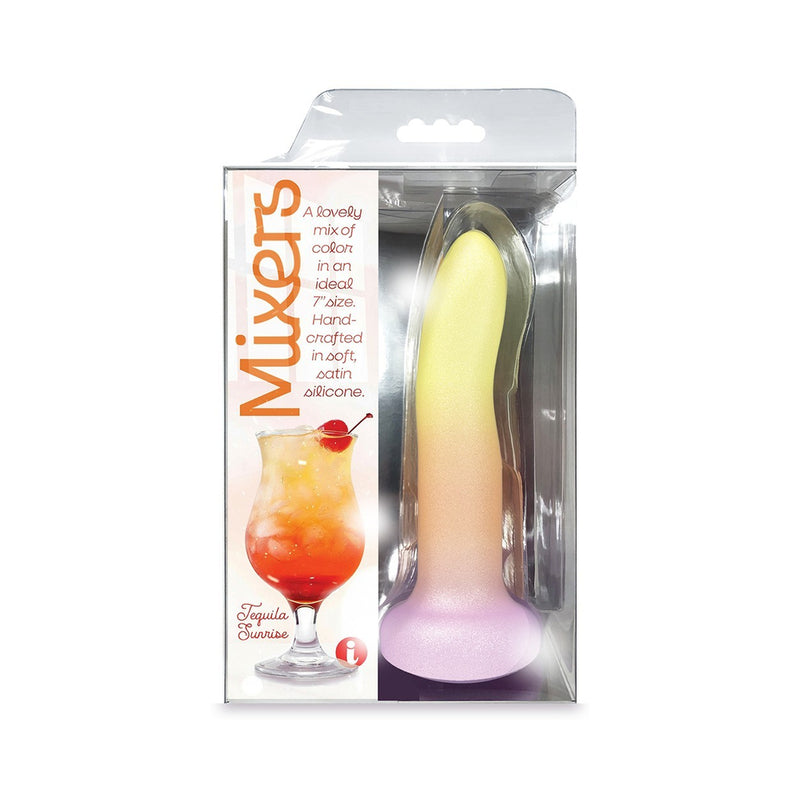 Mixers 8 in. Silicone Dildo Tequila Sunrise by Icon Brands Inc.