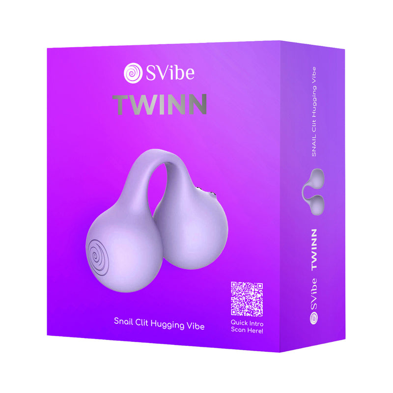 SVibe Snail Twinn Finger Vibrator Lilac (App) by Amoreo Europe SL