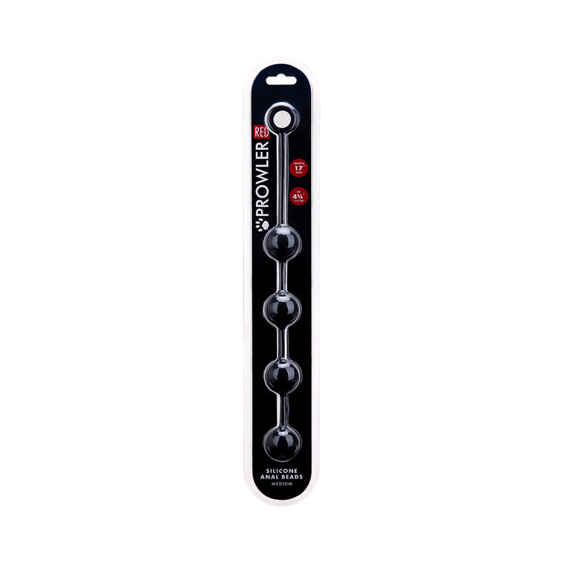 Prowler RED Medium Silicone Anal Beads by Simply Pleasure Ltd