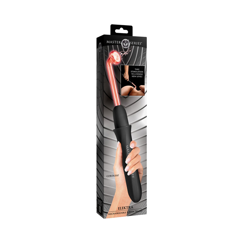 Master Series Elektra Rechargeable E-Stim Wand Black by XR LLC