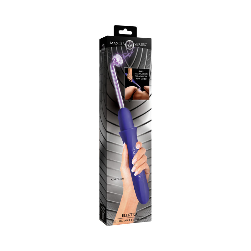 Master Series Elektra Rechargeable E-Stim Wand Purple by XR LLC