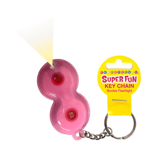 Super Fun Boobie Flashlight Keychain by Little Genie Productions