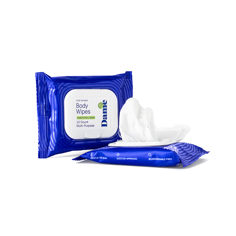 Dame Body Wipes 12ct Aloe & Cucumber by Dame Products