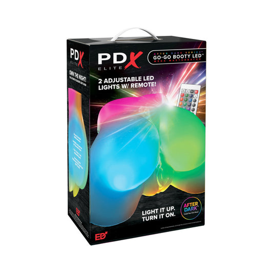 PDX Elite Go-Go Booty LED Mega Masturbator Frosted by PDX Brands