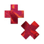 Pastease Everyday Reusable Liquid Red Cross Nipple Pasties by Pastease