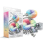 NIXIE Metal Butt Plug & Furry Handcuff Set Medium Unicorn by Global Novelties LLC