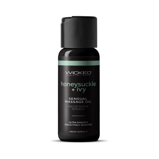 Wicked Honeysuckle+Ivy Massage Oil 4 oz. by Wicked Sensual Care Collection
