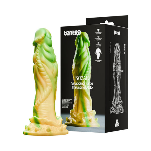 Tentra Bozar Snapping Turtle Thrusting Dildo Yellow by Vvole