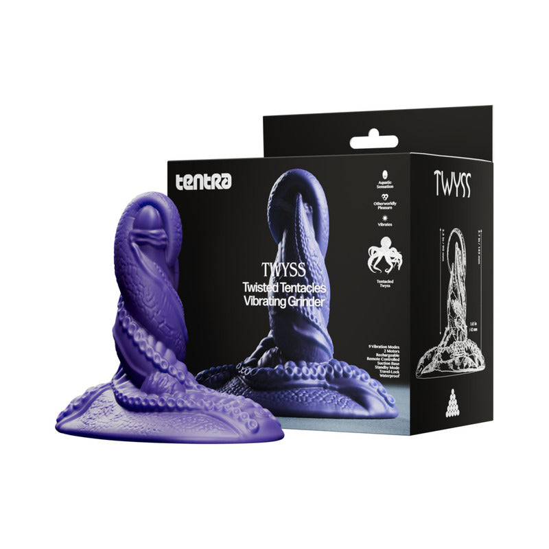 Tentra Twyss Twisted Tentacles Vibrating Grinder Purple by Vvole