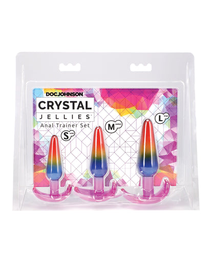 Crystal Jellies Anal Trainer Set - Rainbow by Crystal Jellies