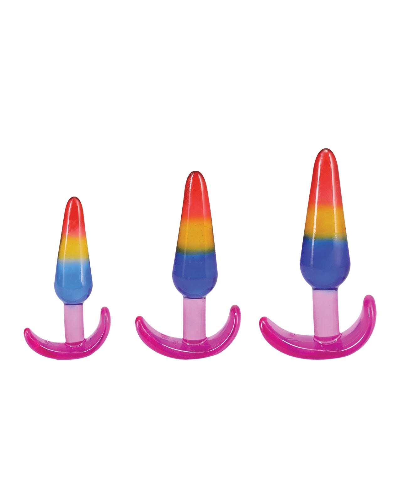 Crystal Jellies Anal Trainer Set - Rainbow by Crystal Jellies