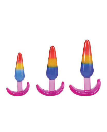 Crystal Jellies Anal Trainer Set - Rainbow by Crystal Jellies