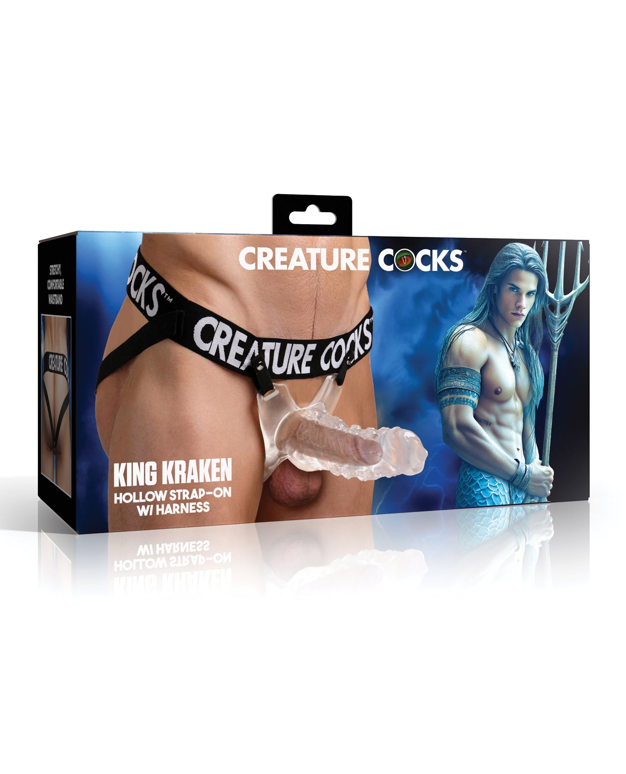 Creature Cocks King Kraken Hollow Strap-On w/Harness by Creature Cocks