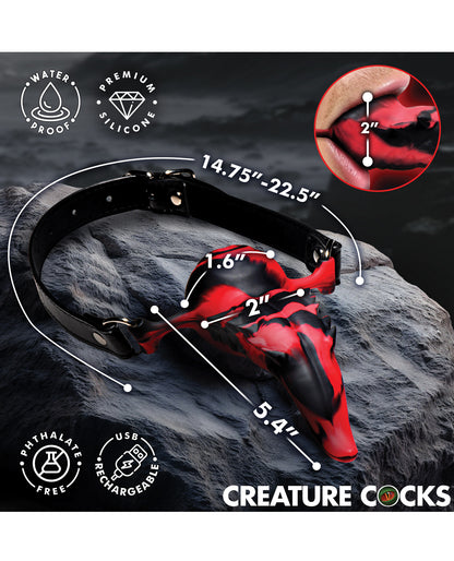 Creature Cocks Vibrating Demon's Tongue - Red by Creature Cocks