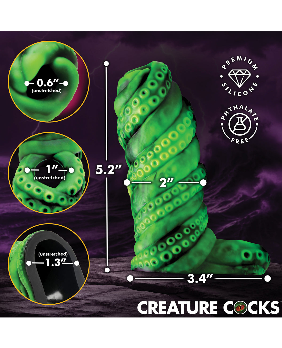Creature Cocks Tenta Girth Silicone Penis Enhancer by Creature Cocks