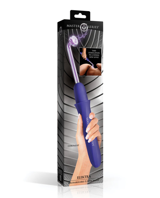 Master Series Elektra Rechargeable Violet Wand - Purple by Master Series