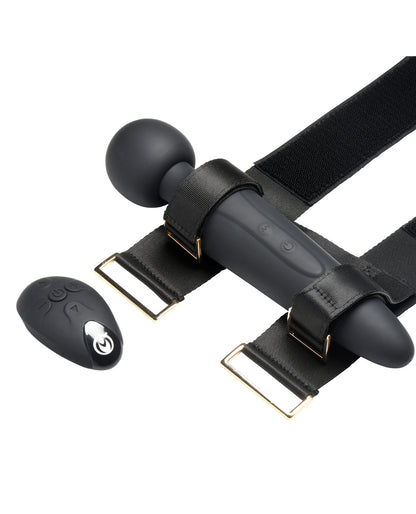 Master Series Thunderstick Thigh Strap Vibrating Wand w/Harness by Master Series