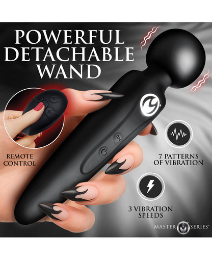 Master Series Thunderstick Thigh Strap Vibrating Wand w/Harness by Master Series