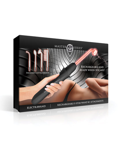 Master Series Elektrawand Rechargeable Violet Wand w/Attachments - Black by Master Series