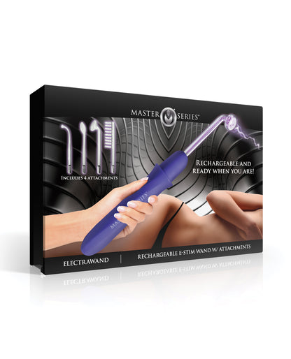 Master Series Elektrawand Rechargeable Violet Wand w/Attachments - Purple by Master Series