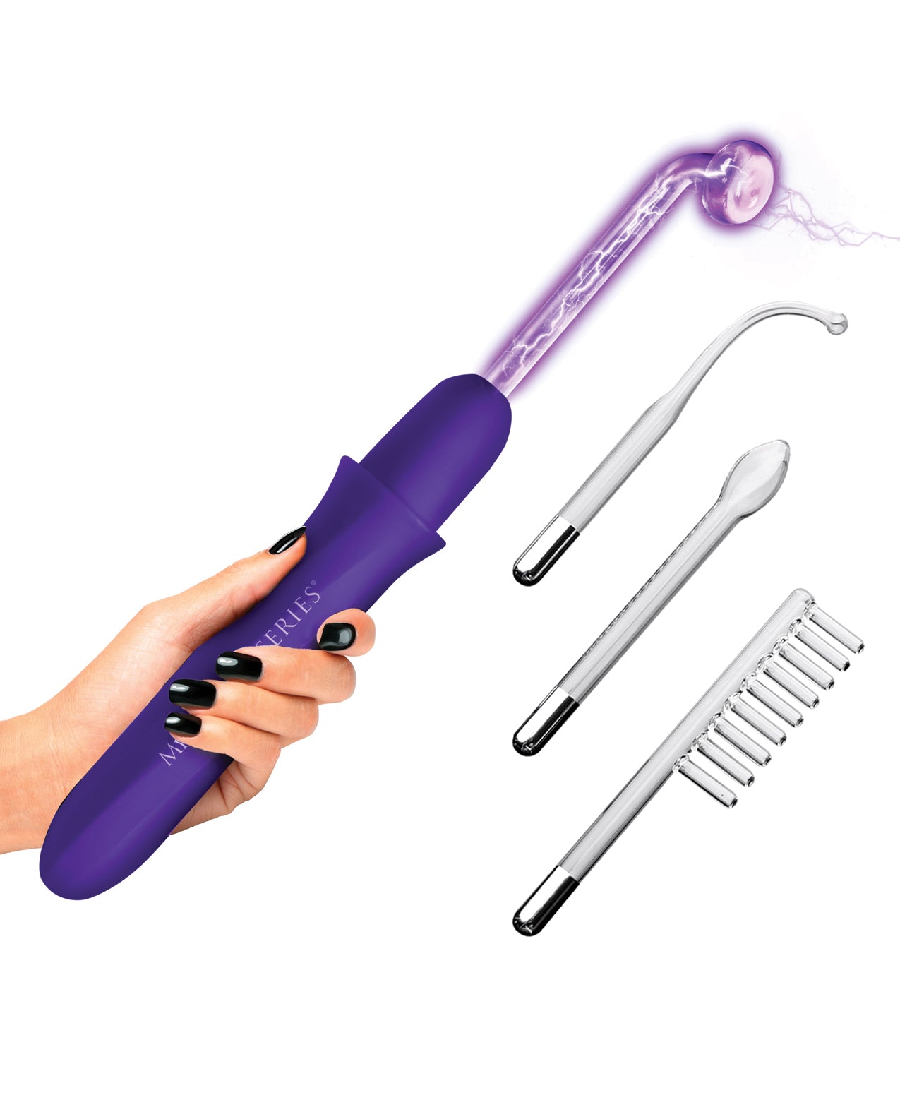 Master Series Elektrawand Rechargeable Violet Wand w/Attachments - Purple by Master Series