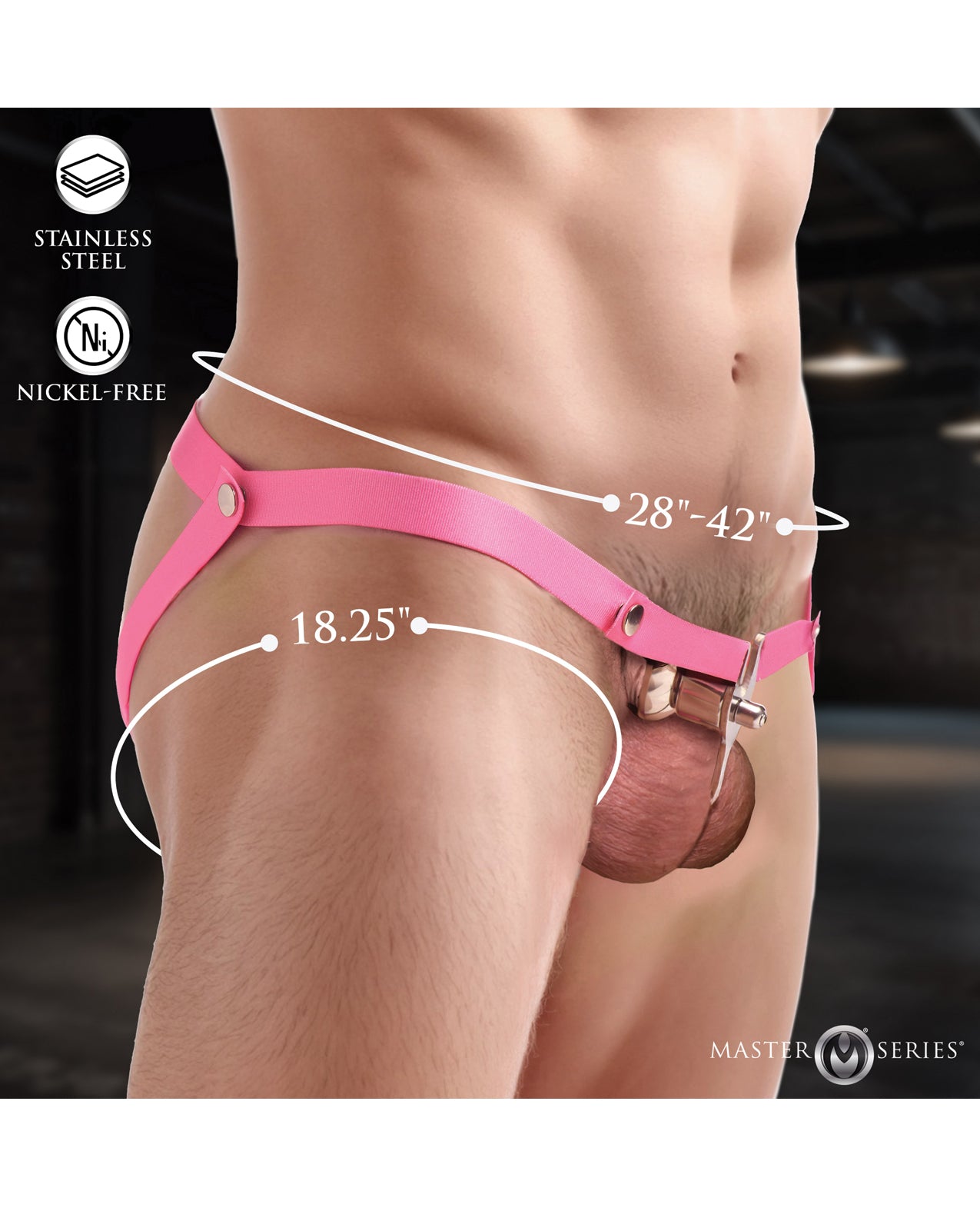 Master Series Sissy Vice Push-In Chastity Cage by Master Series