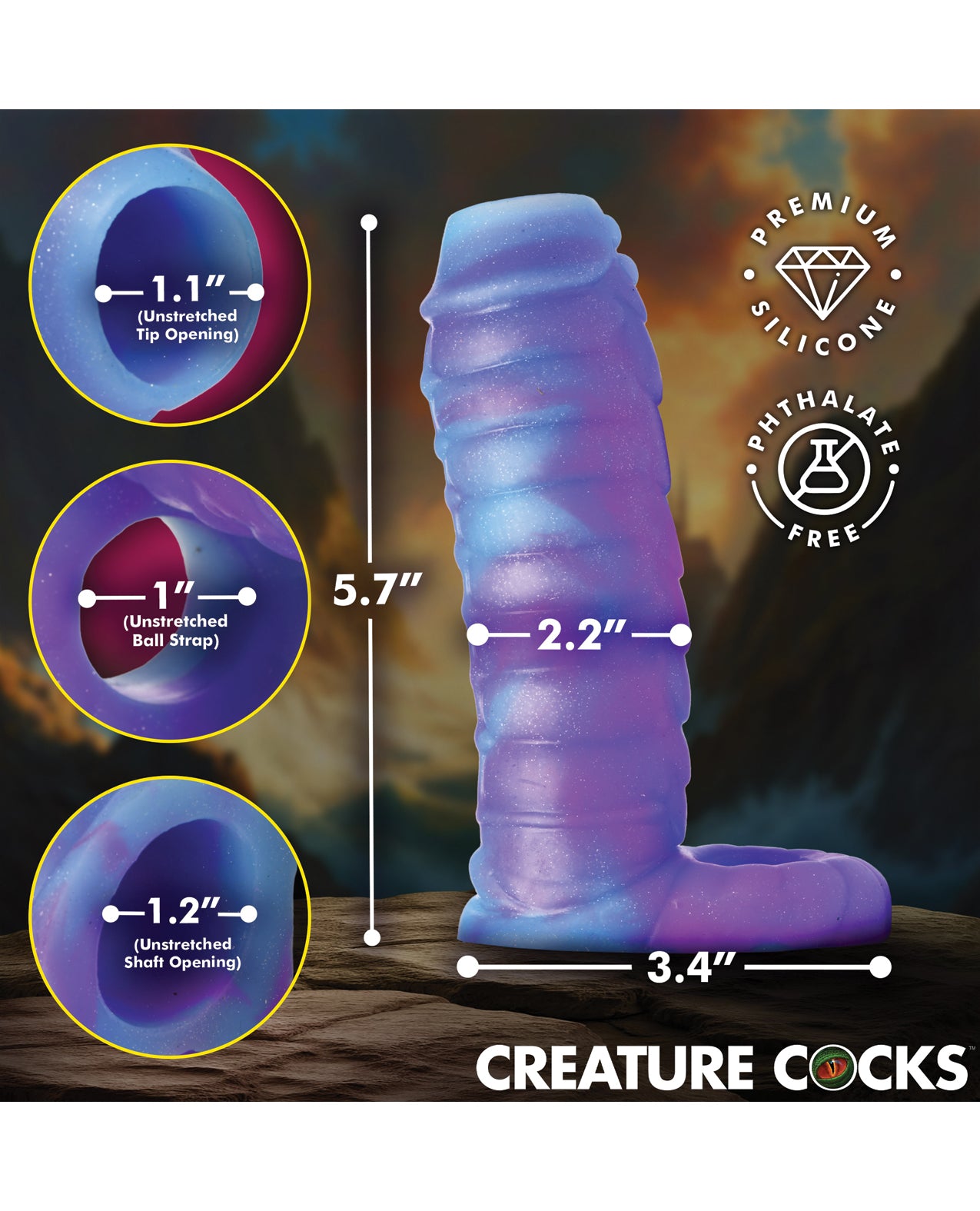 Creature Cocks Sea Stallion Silicone Penis Enhancer by Creature Cocks