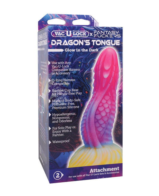 Vac-U-Lock x Fantasy Fuckers Dragon's Tongue - Multi-Colored by Vac-U-lock