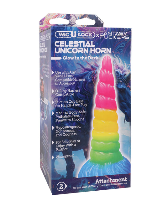 Vac-U-Lock x Fantasy Fuckers Celestial Unicorn Horn - Multi-Colored by Vac-U-lock