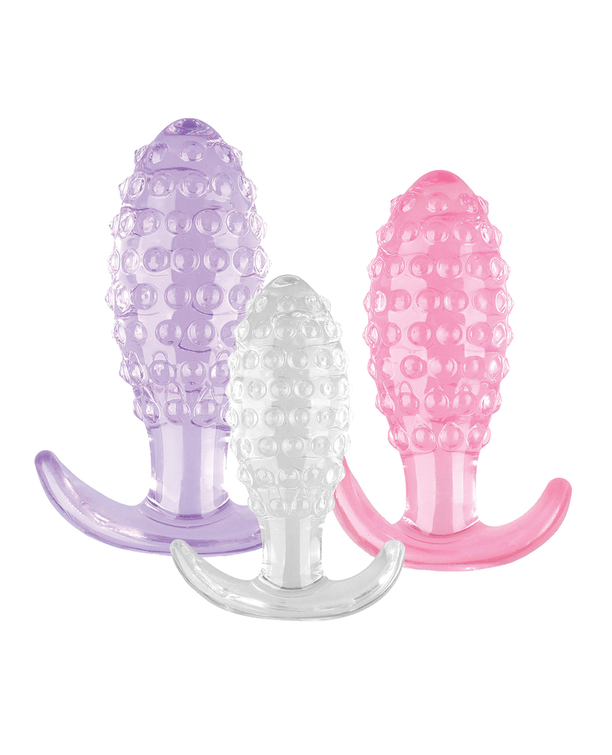 Wet Dreams Crystal Ballers Anal Plugs 3 Pack by Wet Dreams
